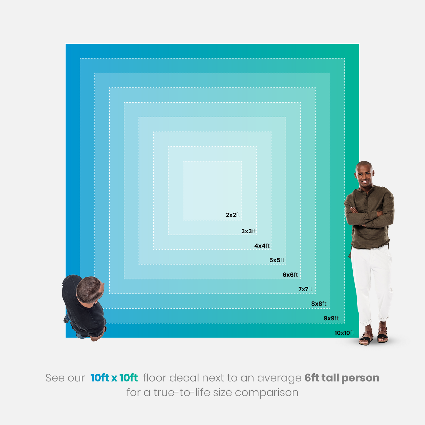 Graduation Floor Decal