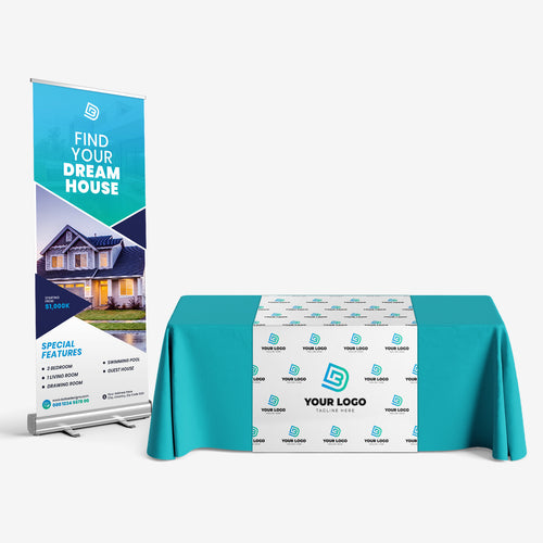 Retractable Banner + Table Runner