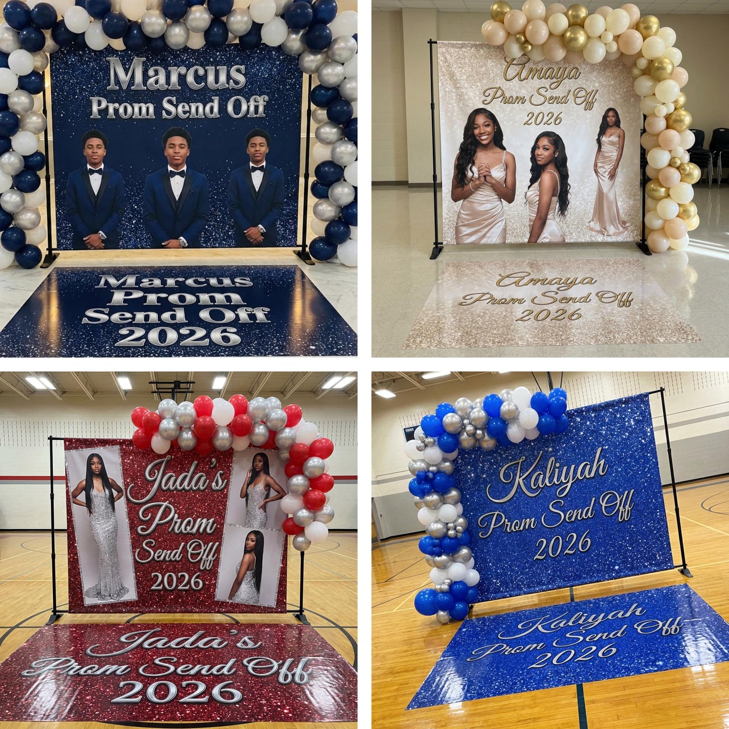 Prom Backdrop + Floor Decal Set
