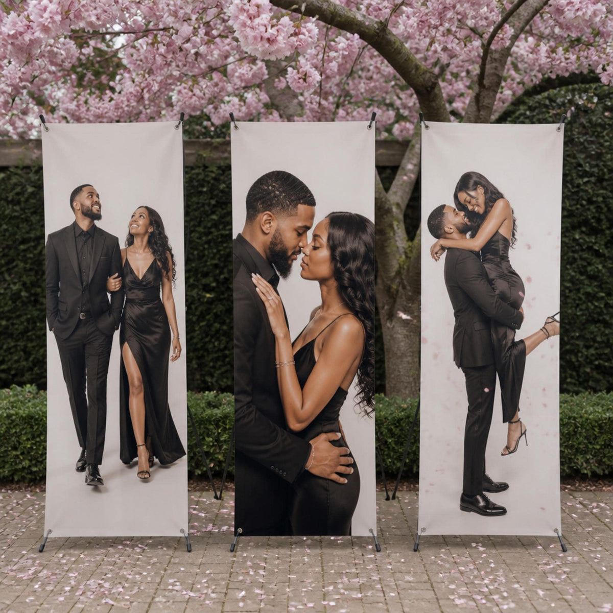 Custom wedding X-banner stand set — product gallery image 18.