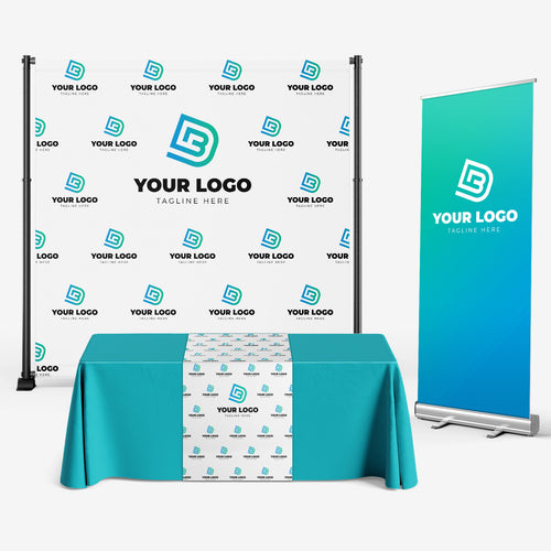 Backdrop + Retractable Banner + Table Runner