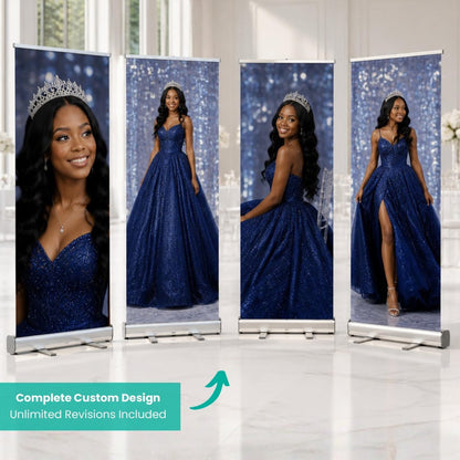 Custom set of four birthday retractable banners — gallery image 3
