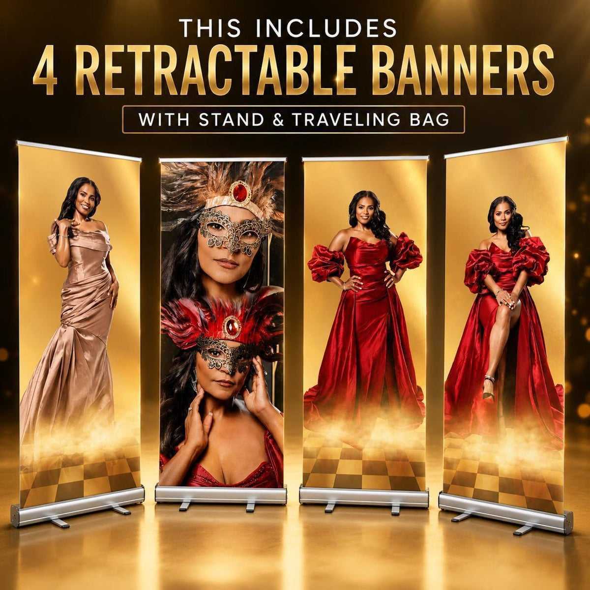 Custom set of four birthday retractable banners — gallery image 17
