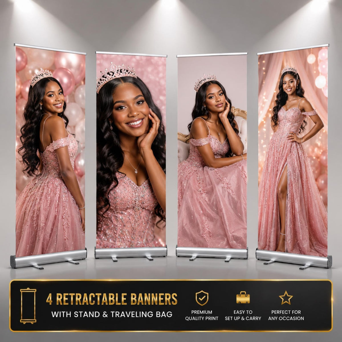 Custom set of four birthday retractable banners — gallery image 18