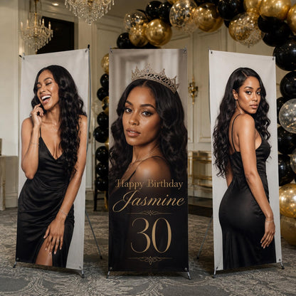 Personalized birthday X-banner display — photo 1