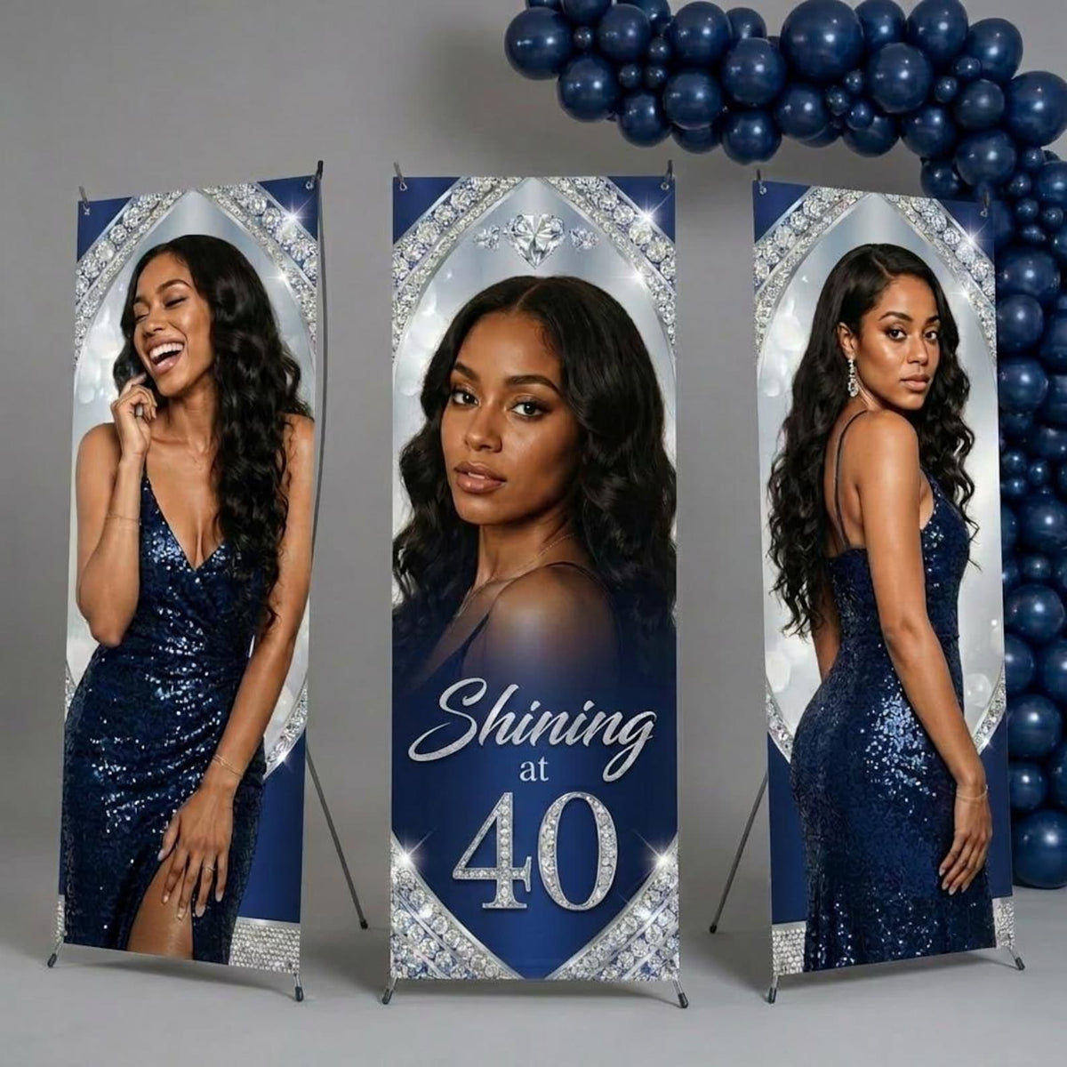 Personalized birthday X-banner display — photo 2