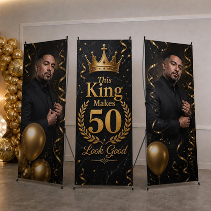 Personalized birthday X-banner display — photo 8