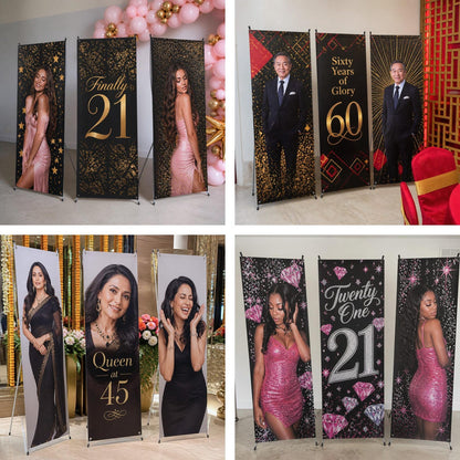Personalized birthday X-banner display — photo 13