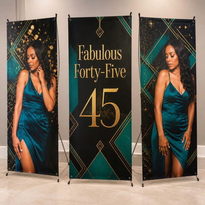 Personalized birthday X-banner display — photo 16