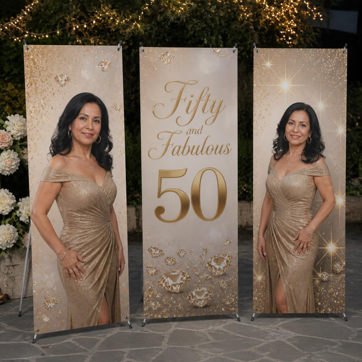 Personalized birthday X-banner display — photo 17