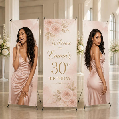 Personalized birthday X-banner display — photo 18