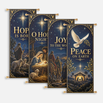 Christmas Church Banners – O Holy Night — original church banner mockup 1