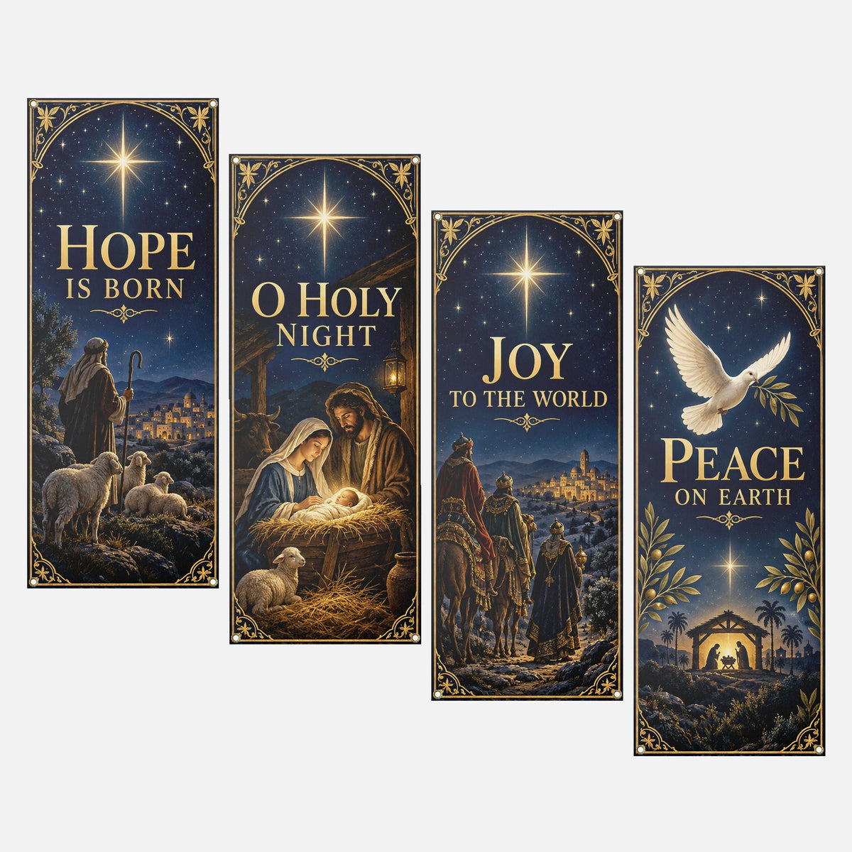 Christmas Church Banners – O Holy Night — original church banner mockup 7