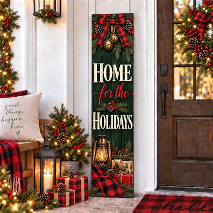Home for the Holidays Christmas aluminum porch sign — gallery image 10.