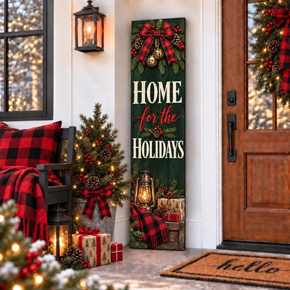 Home for the Holidays Christmas aluminum porch sign — gallery image 16.
