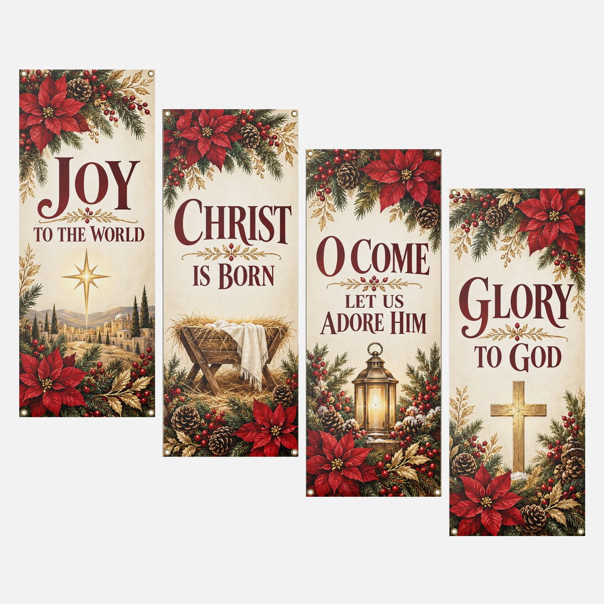 Christmas Church Banners – Joy to the World — original church banner mockup 7