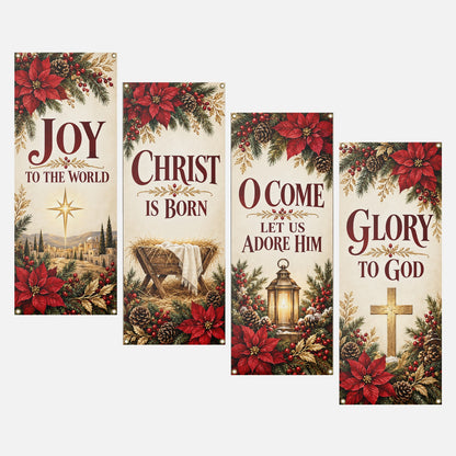 Christmas Church Banners – Joy to the World — original church banner mockup 7