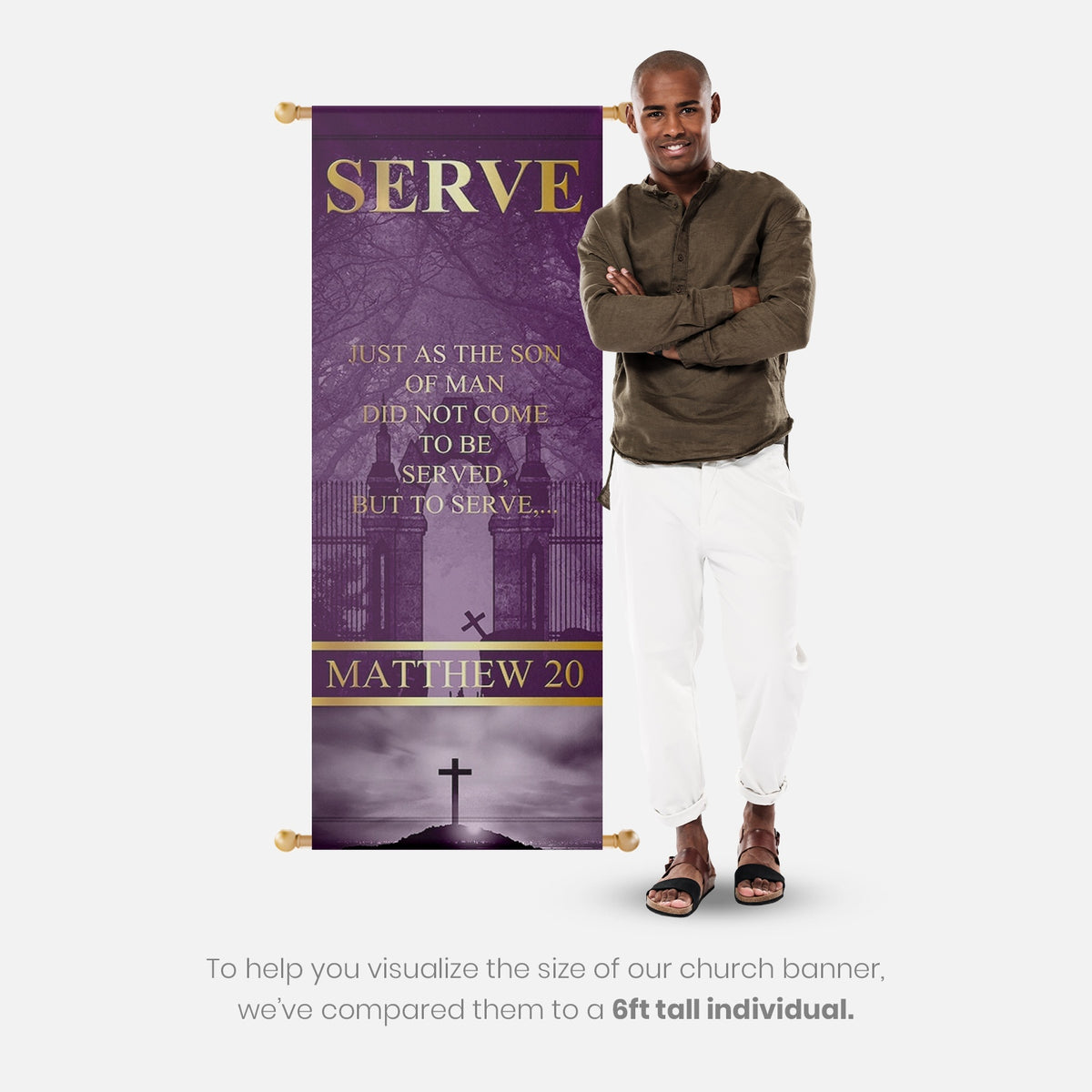 Church Banners – Serve, Grow, Love & Pray — original mockup 3