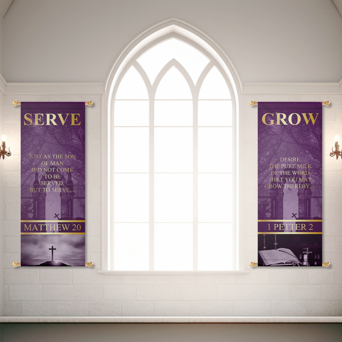 Church Banners – Serve, Grow, Love & Pray — original mockup 4