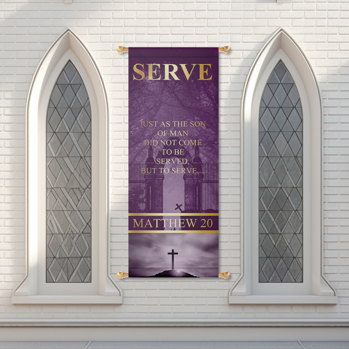 Church Banners – Serve, Grow, Love & Pray — original mockup 5