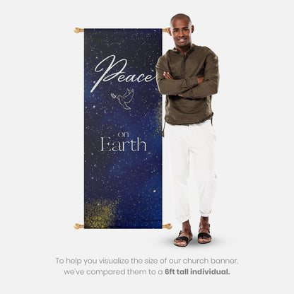 Christmas Church Banners – Peace, Love, Hope & Joy — original mockup 3