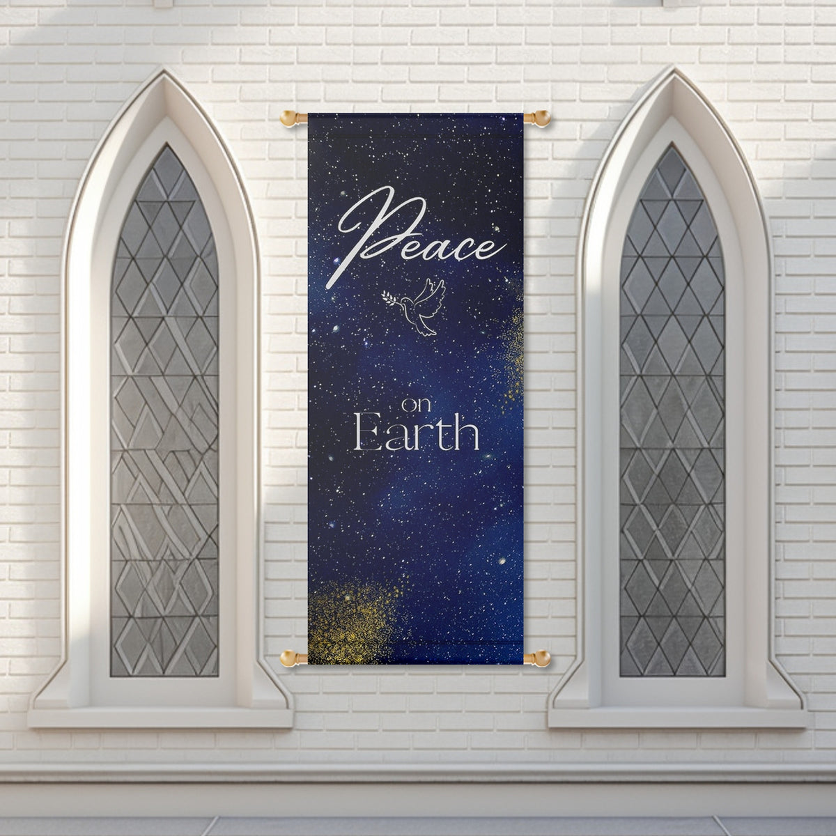 Christmas Church Banners – Peace, Love, Hope & Joy — original mockup 5