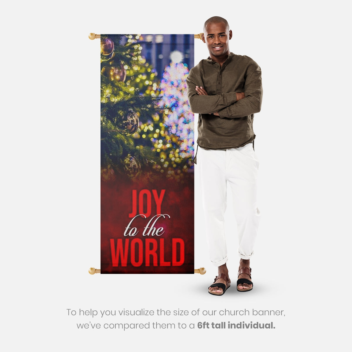 Christmas Church Banners – Joy to the World — original mockup 3