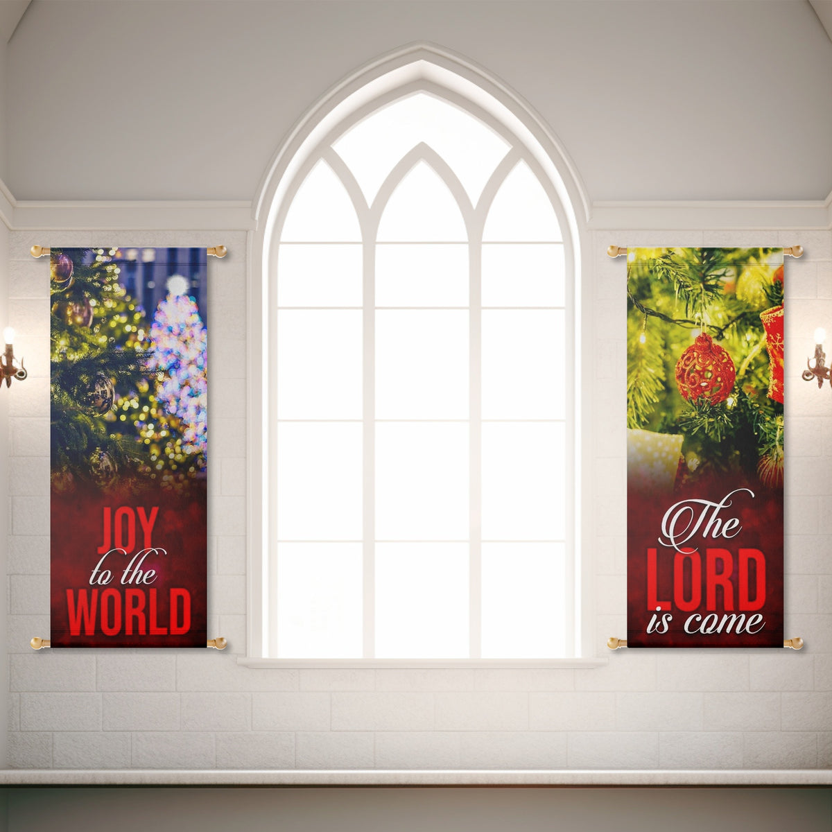 Christmas Church Banners – Joy to the World — original mockup 4