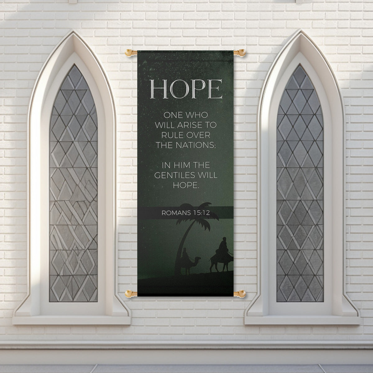 Christmas Church Banners – Hope, Love, Joy & Peace — original mockup 5