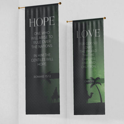 Christmas Church Banners – Hope, Love, Joy & Peace — original mockup 6