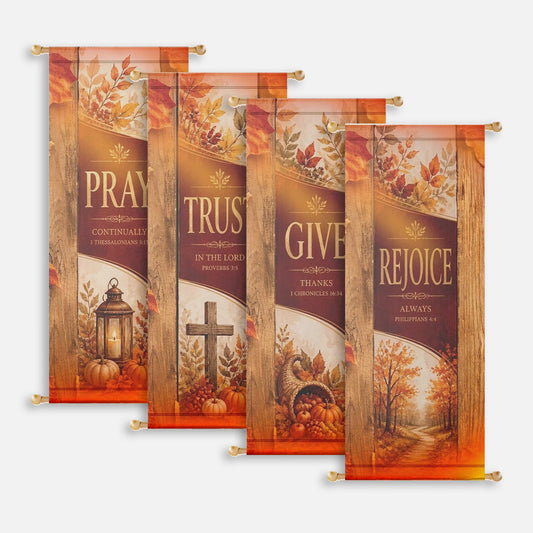 Fall Church Banners – Pray, Trust, Give & Rejoice — original mockup 1