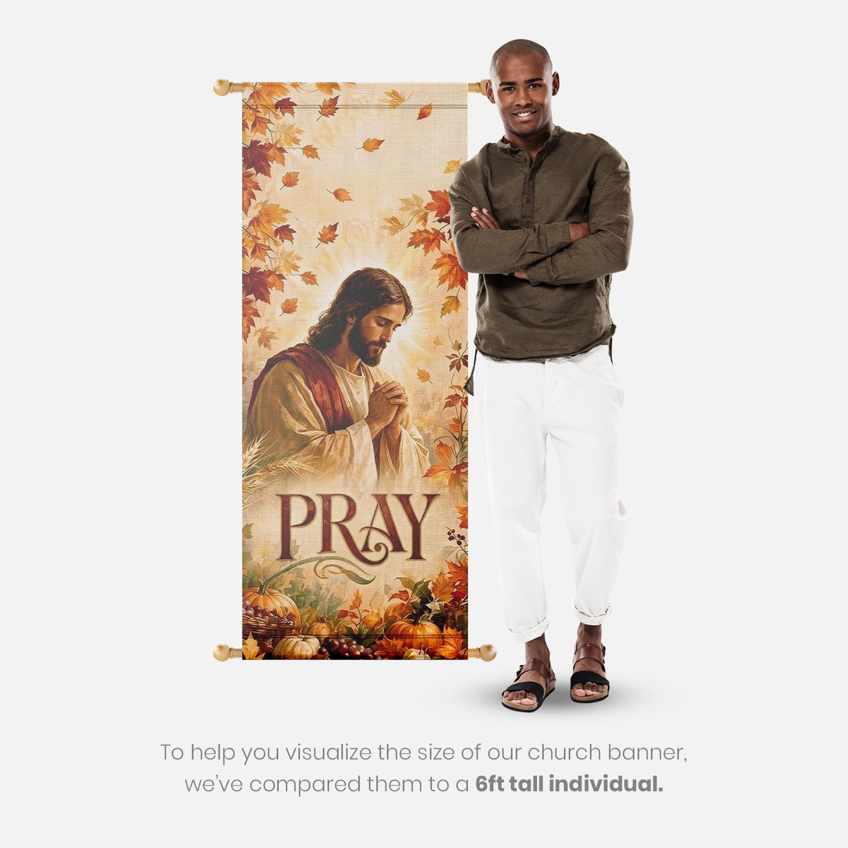 Fall Church Banners – Pray, Love, Serve & Grow — original mockup 3