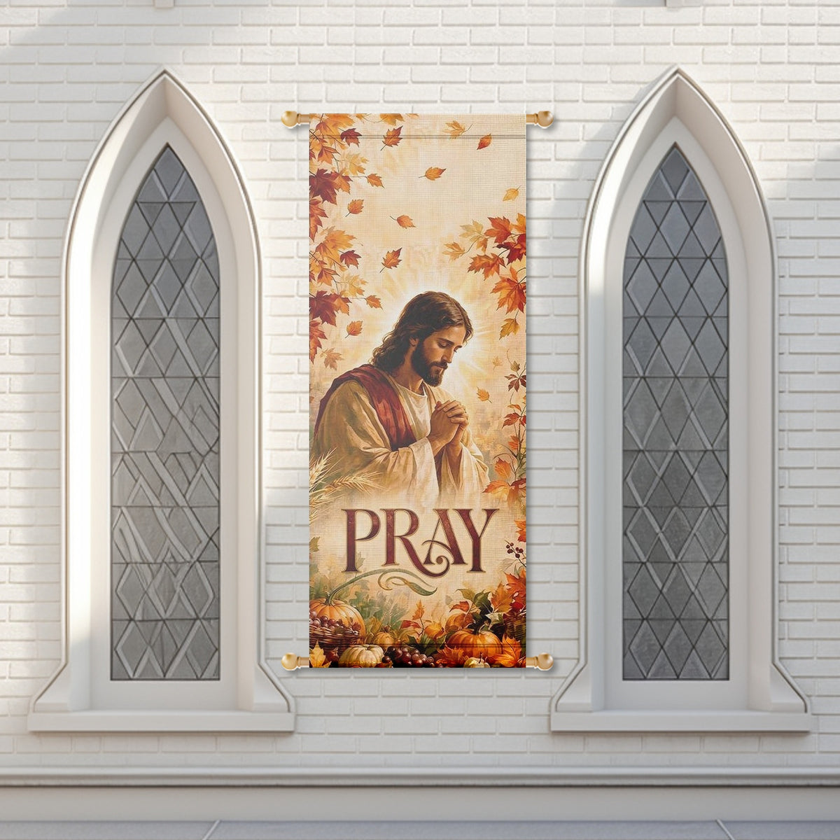 Fall Church Banners – Pray, Love, Serve & Grow — original mockup 5
