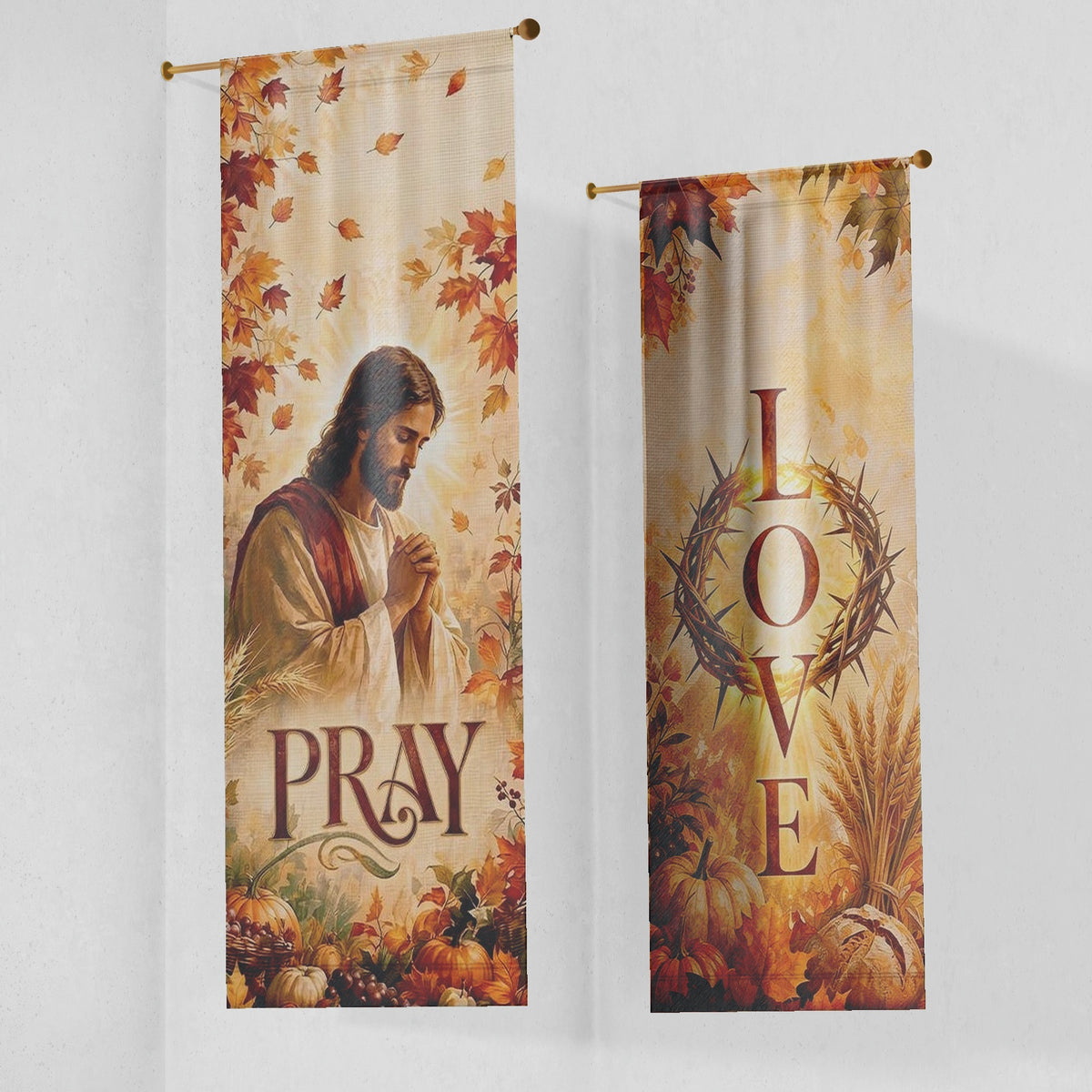 Fall Church Banners – Pray, Love, Serve & Grow — original mockup 6
