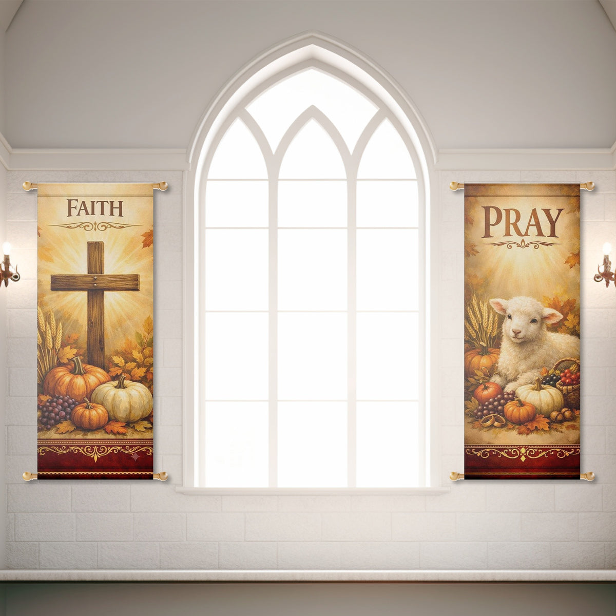 Fall Church Banners – Faith, Pray, Hope & Love — original mockup 4