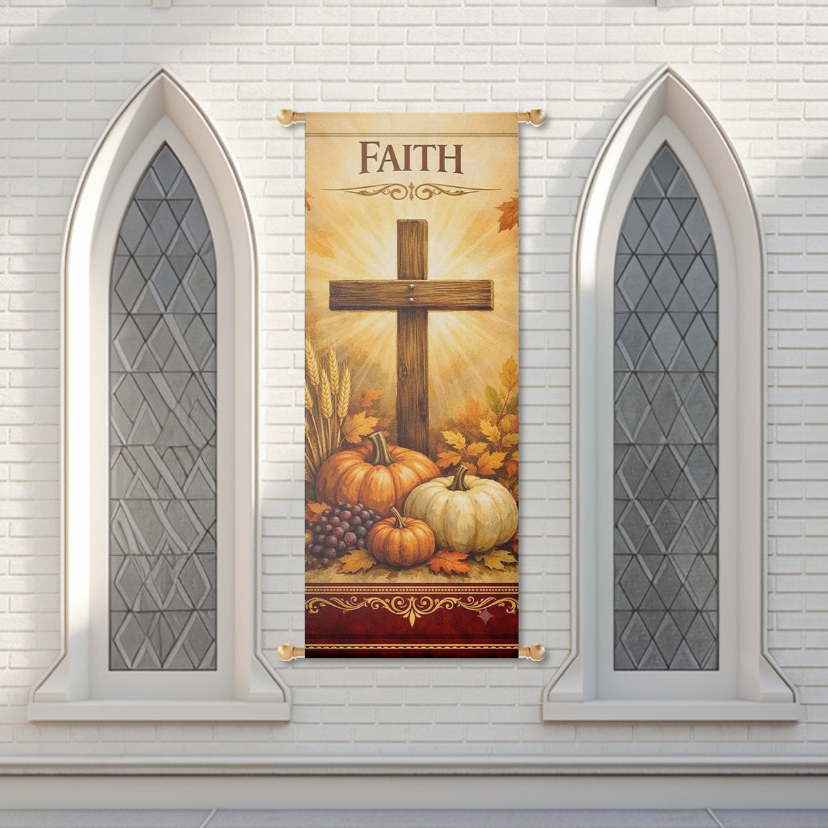 Fall Church Banners – Faith, Pray, Hope & Love — original mockup 5
