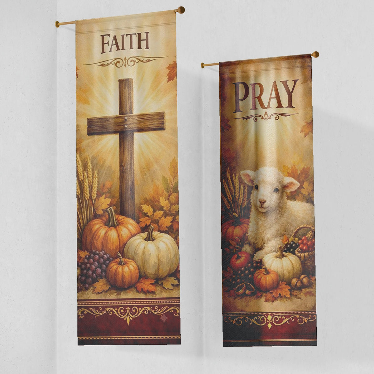 Fall Church Banners – Faith, Pray, Hope & Love — original mockup 6