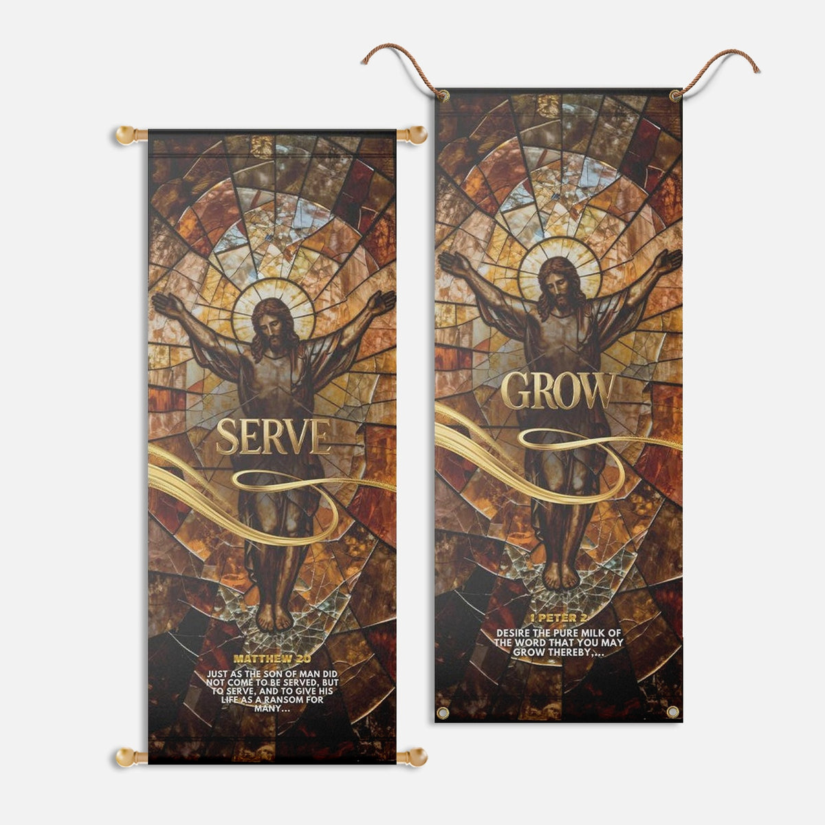 Church Banners – Serve, Grow, Love & Pray — original mockup 2
