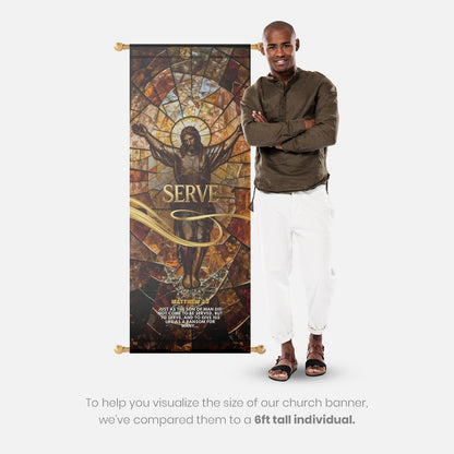 Church Banners – Serve, Grow, Love & Pray — original mockup 3