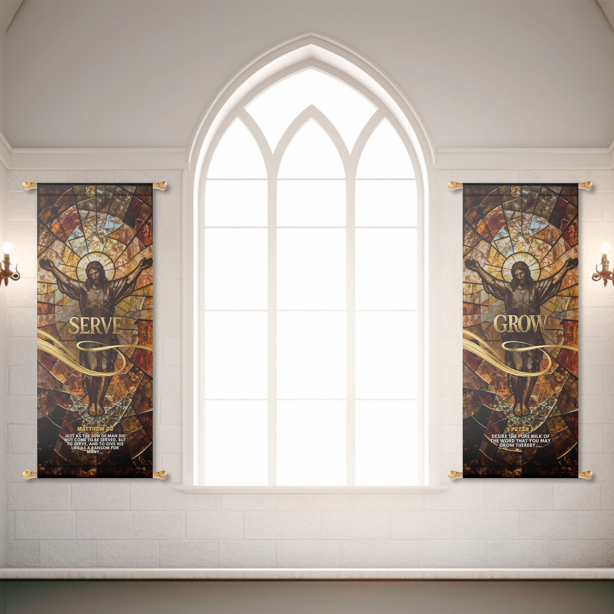 Church Banners – Serve, Grow, Love & Pray — original mockup 4