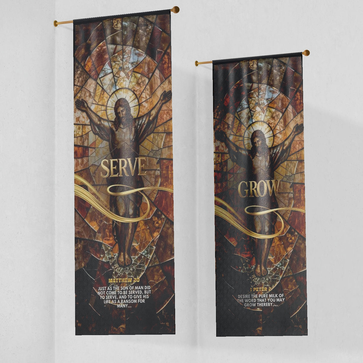 Church Banners – Serve, Grow, Love & Pray — original mockup 6