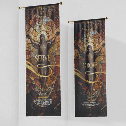 Church Banners – Serve, Grow, Love & Pray — original mockup 6