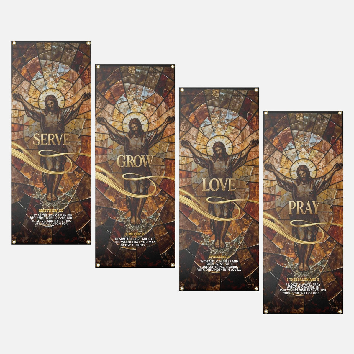 Church Banners – Serve, Grow, Love & Pray — original mockup 7