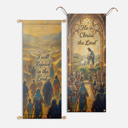 Church Banners – Rejoice in the Lord — original mockup 2