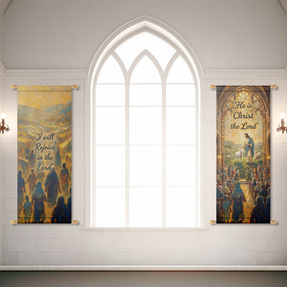 Church Banners – Rejoice in the Lord — original mockup 4