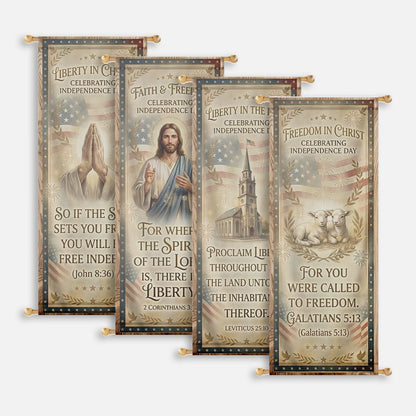 Patriotic Church Banners – Freedom in Christ — original mockup 1