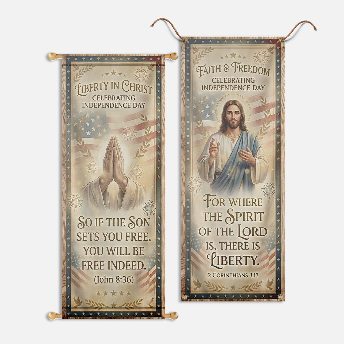 Patriotic Church Banners – Freedom in Christ — original mockup 2