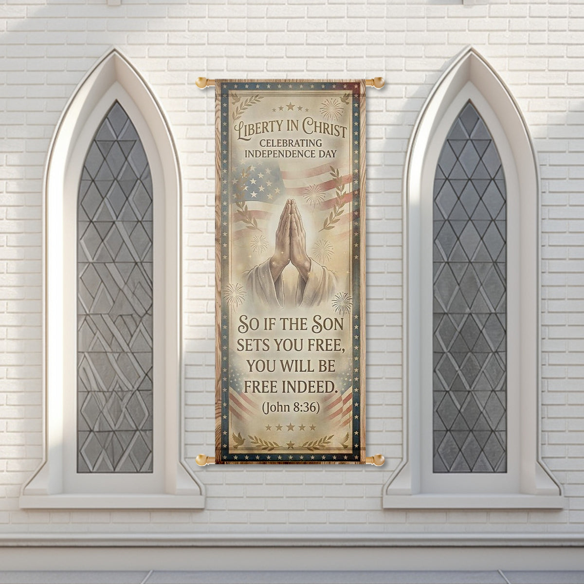 Patriotic Church Banners – Freedom in Christ — original mockup 5