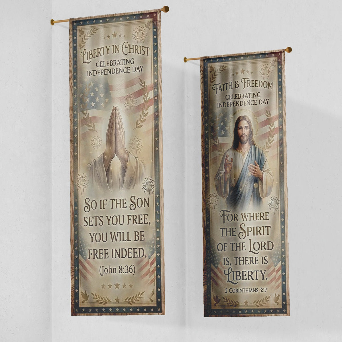 Patriotic Church Banners – Freedom in Christ — original mockup 6