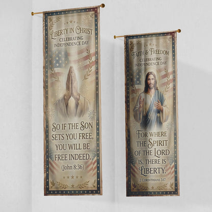Patriotic Church Banners – Freedom in Christ — original mockup 6